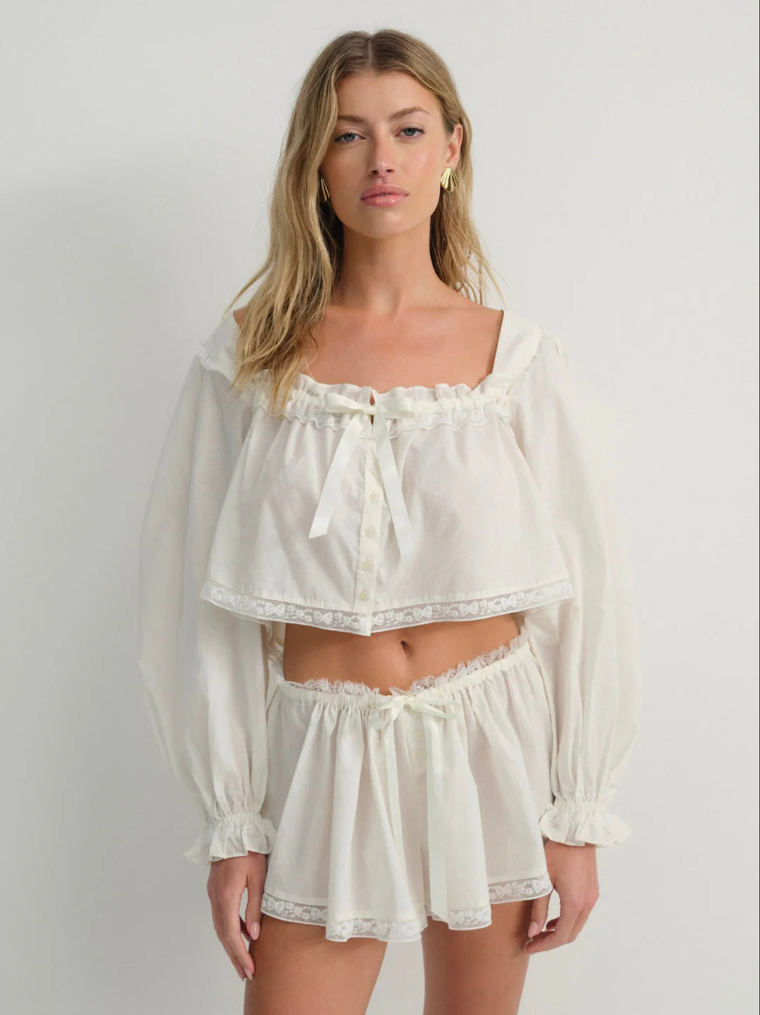Venetia Sleep Top \u2014 Vintage Cream | For Love & Lemons