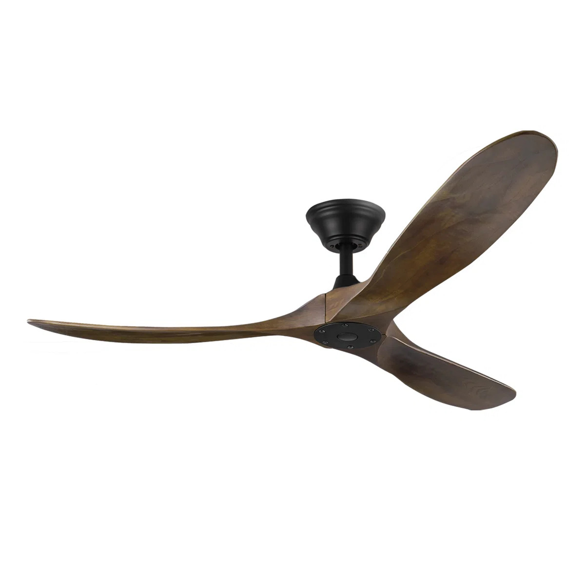 3- Blade Large Indoor Solid Wood Ceiling Fan With Remote Control | Wayfair North America
