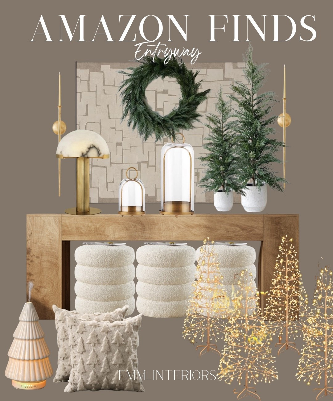 Affordable home decor for your entryway #homedecor #xmasdecor #holidaydecor

#LTKSeasonal #LTKHoliday #LTKHome