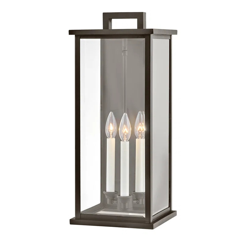Weymouth Black 3 - Bulb 22'' H Outdoor Wall Lantern | Wayfair North America