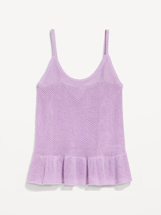 Metallic Peplum Tank Top | Old Navy (US)