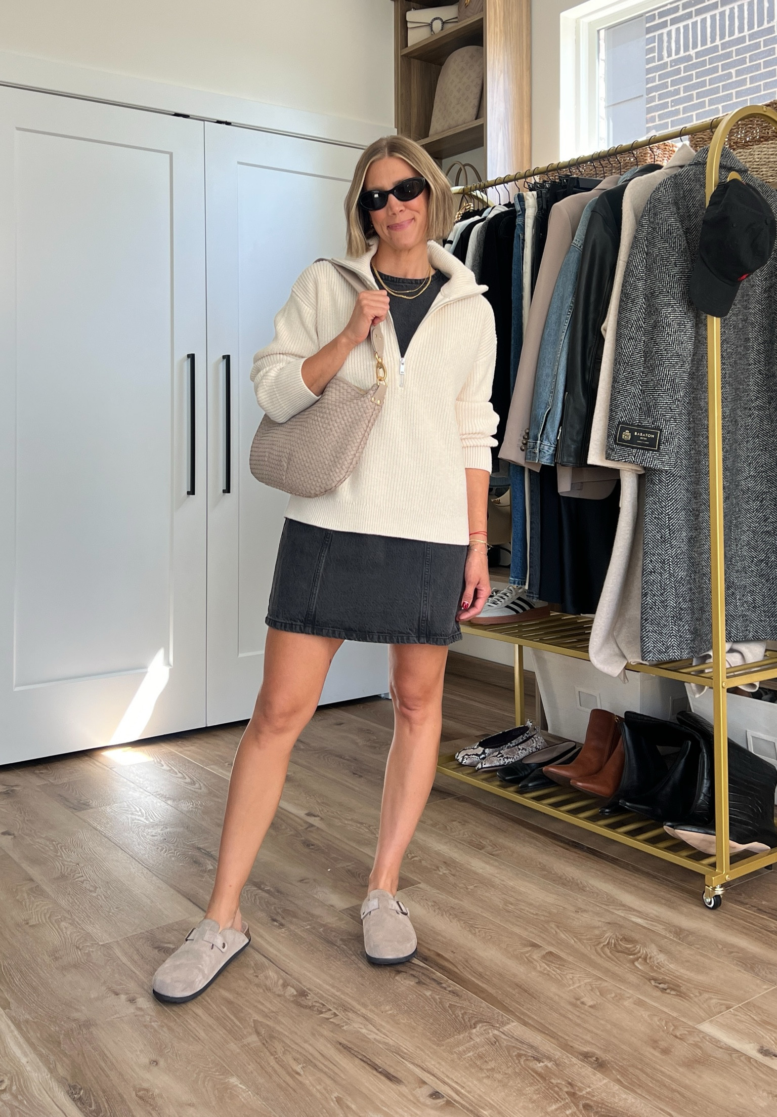 Wearing small/regular dress, small half zip sweater, clogs tts 

#LTKStyleTip #LTKFindsUnder100 #LTKFindsUnder50