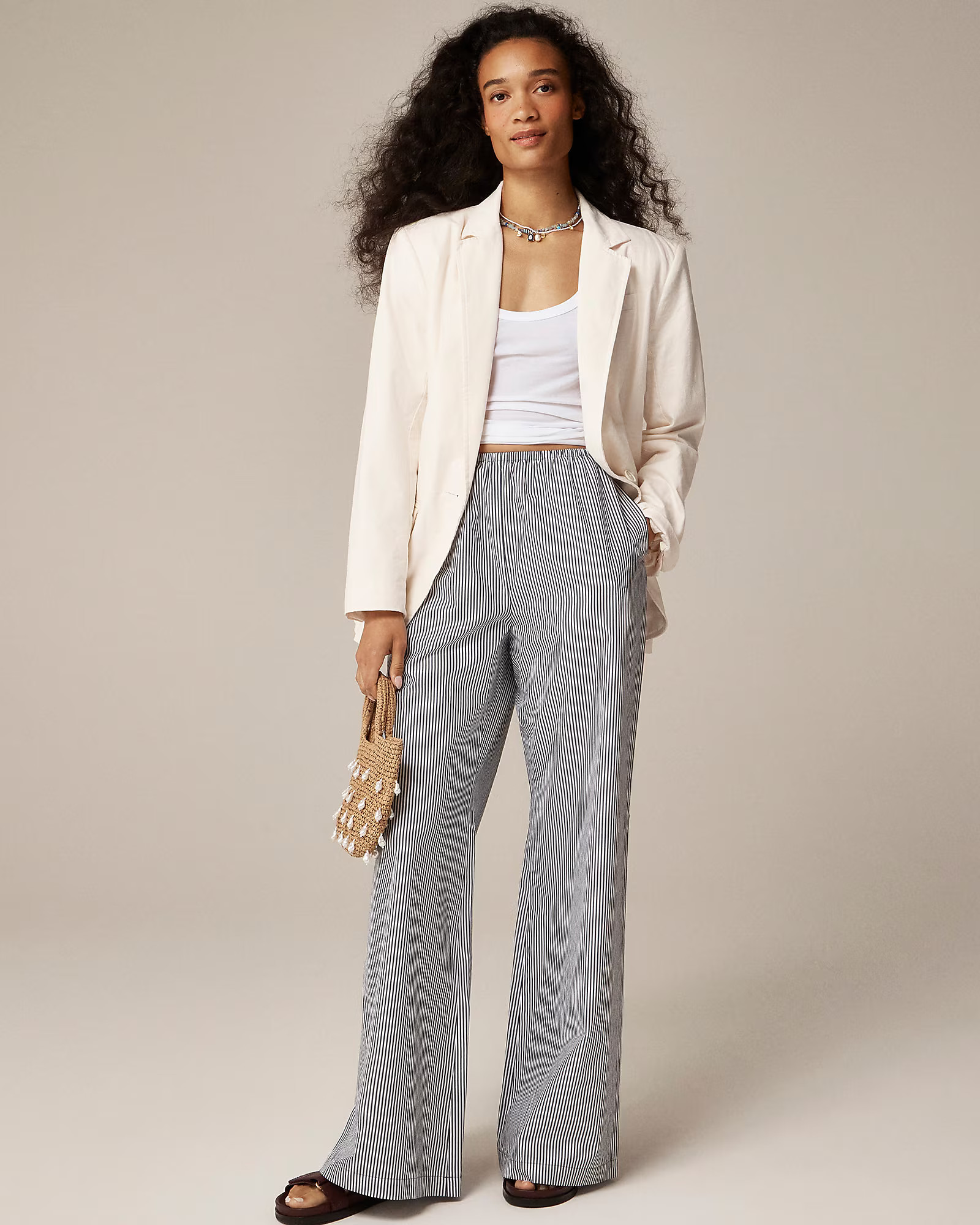 Cosmo pant in oxford stripe | J. Crew US