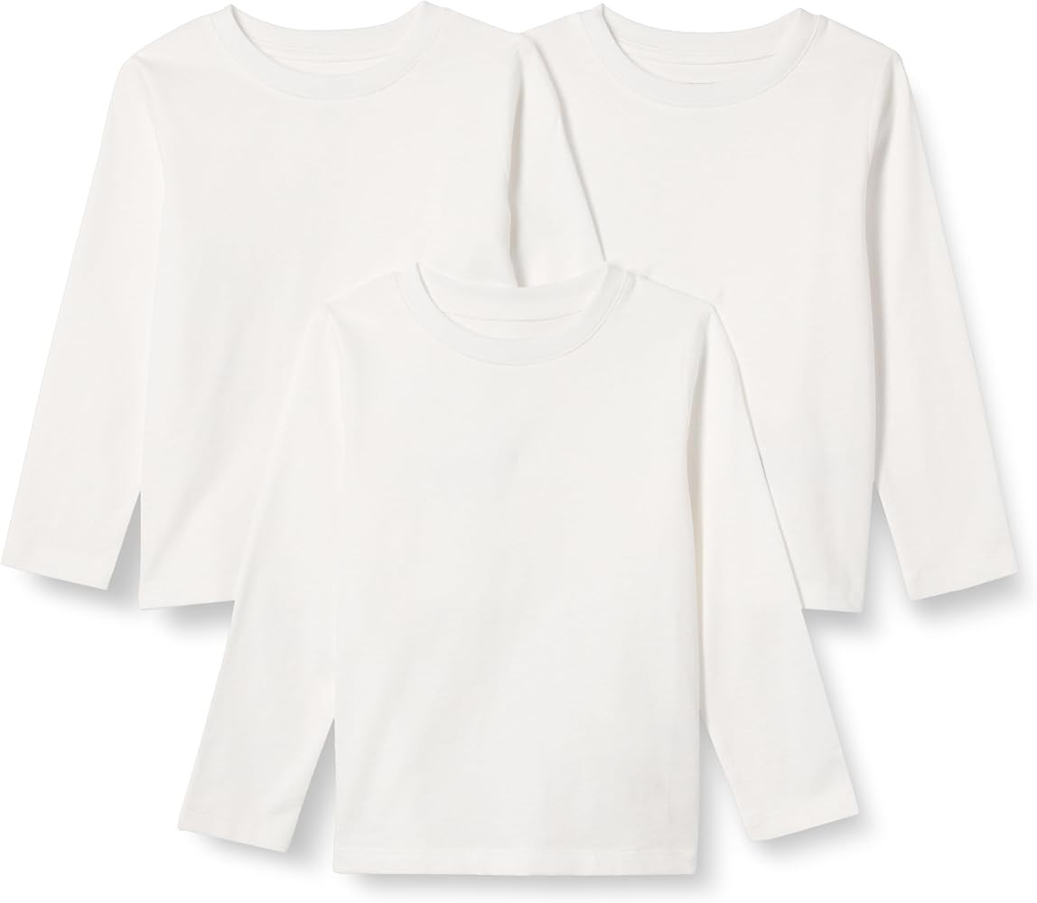 Amazon Essentials Unisex-Baby Relaxed-Fit 100% Cotton Long-Sleeve T-Shirts | Amazon (US)