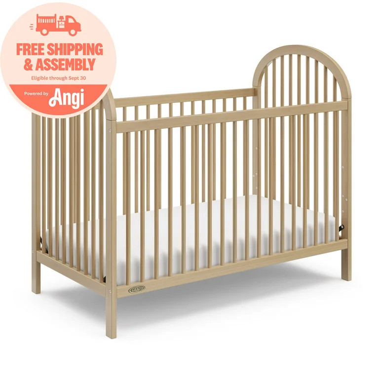 Graco Olivia 3-in-1 Convertible Baby Crib, Driftwood | Walmart (US)