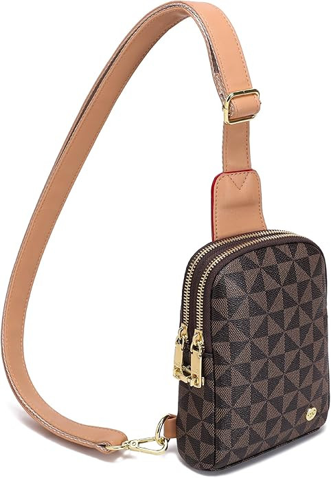 INICAT Travel Small Crossbody Sling Bags Women Vegan Leather Purses Fanny Packs Cross Body Bag Bi... | Amazon (US)