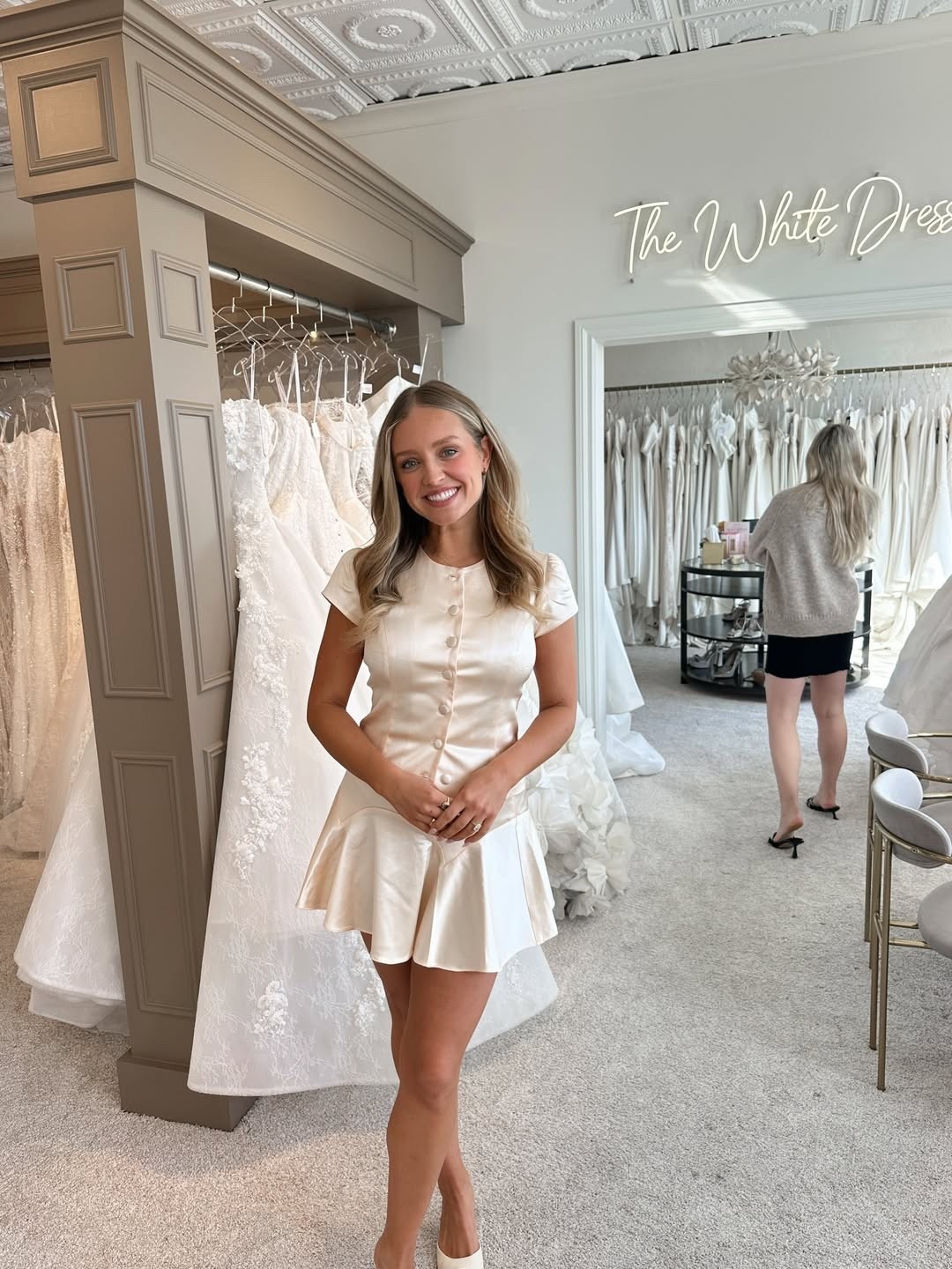Wedding dress shopping look 