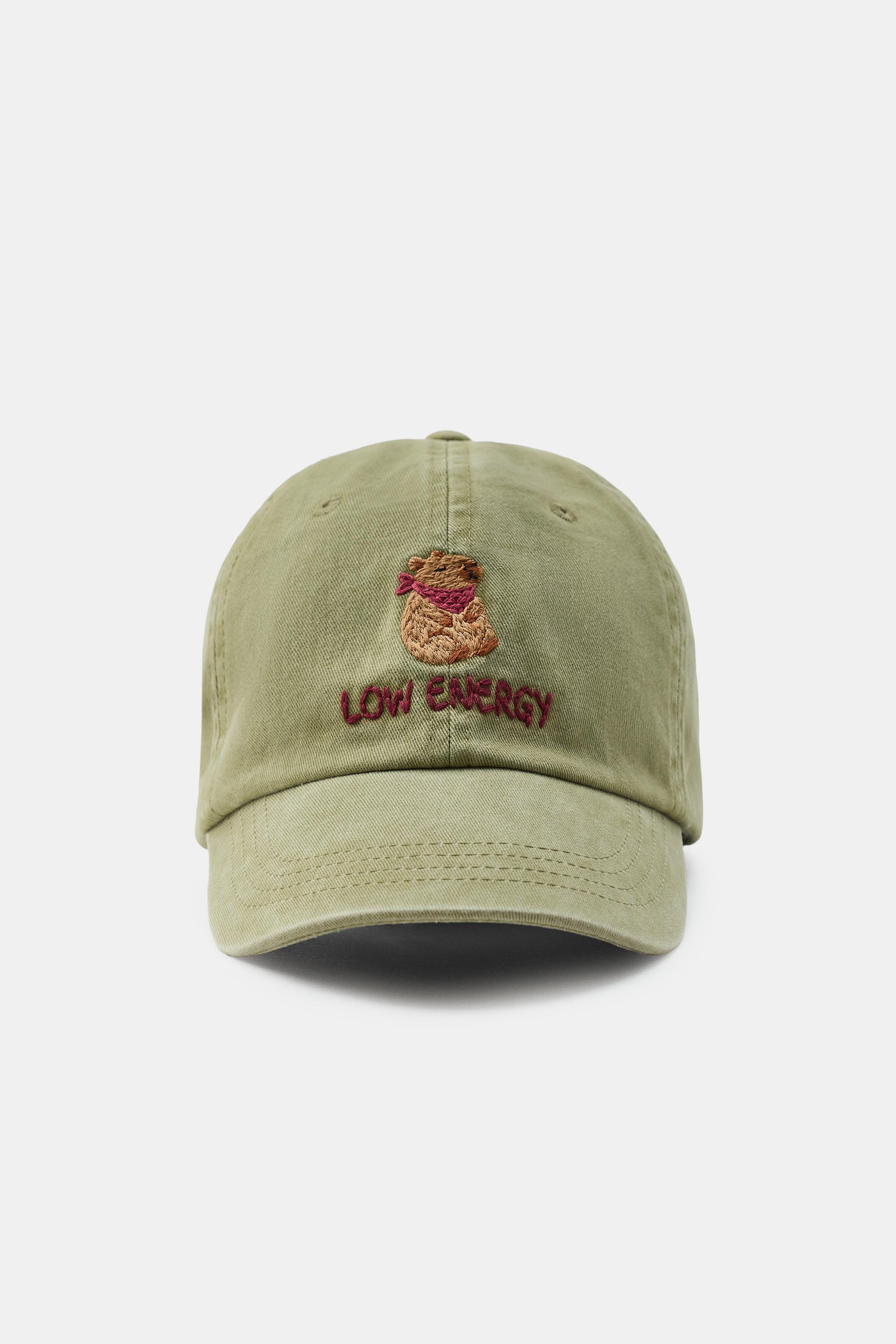 CAPYBARA EMBROIDERED TWILL CAP | Zara US