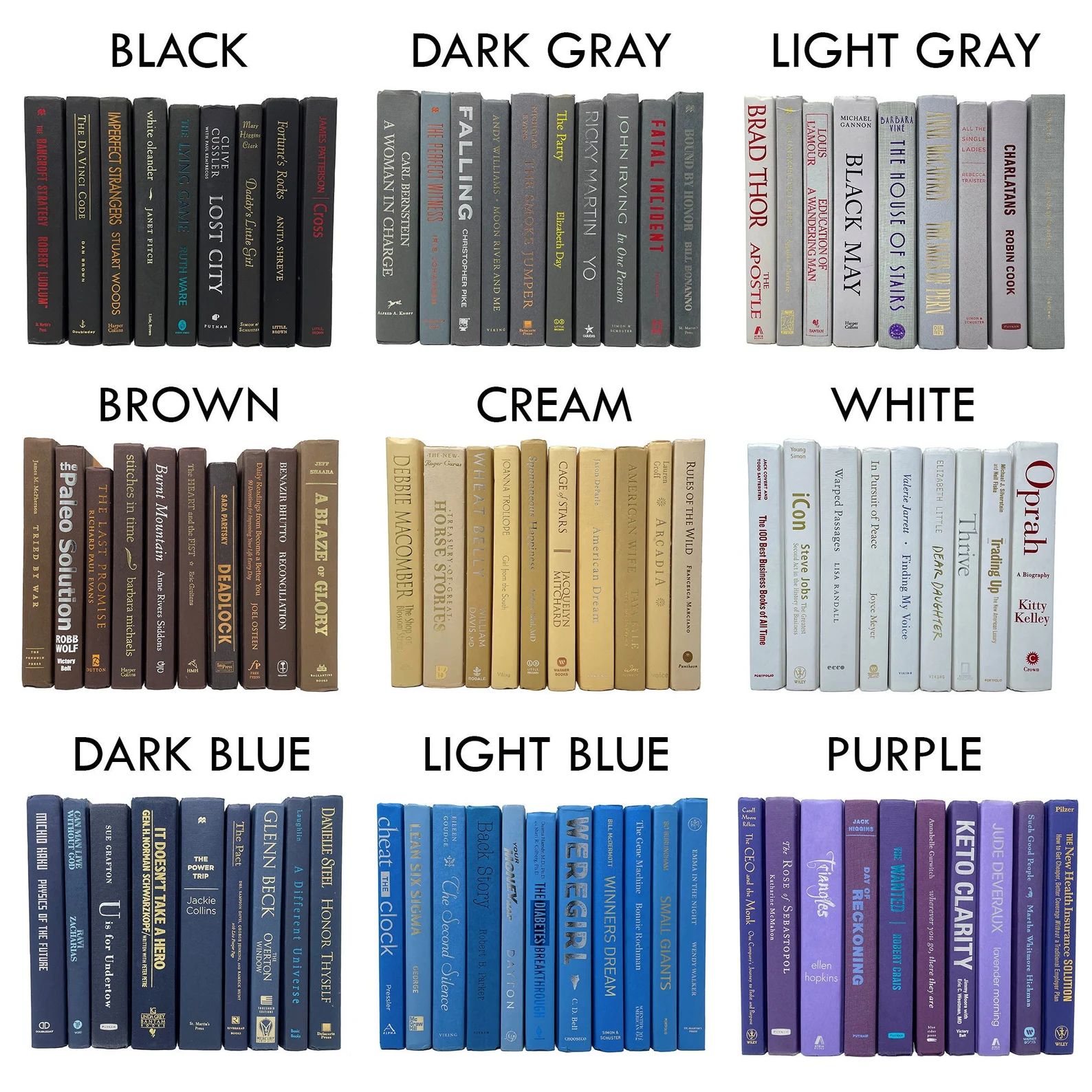 Modern Hardback Books  Decorative Books by Color  Choose - Etsy | Etsy (US)