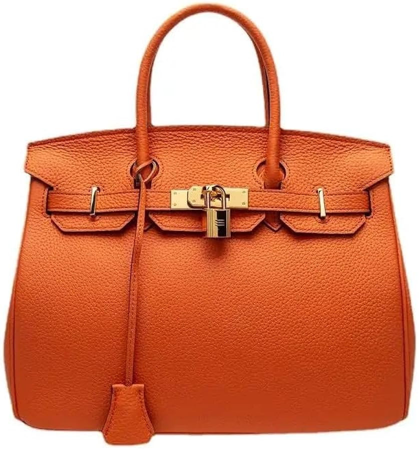 WIRKIN Handbag, Women 35CM Original PU A+ Leather Tote Purse with Lock, Multiple Colors, WIRKIN b... | Amazon (US)