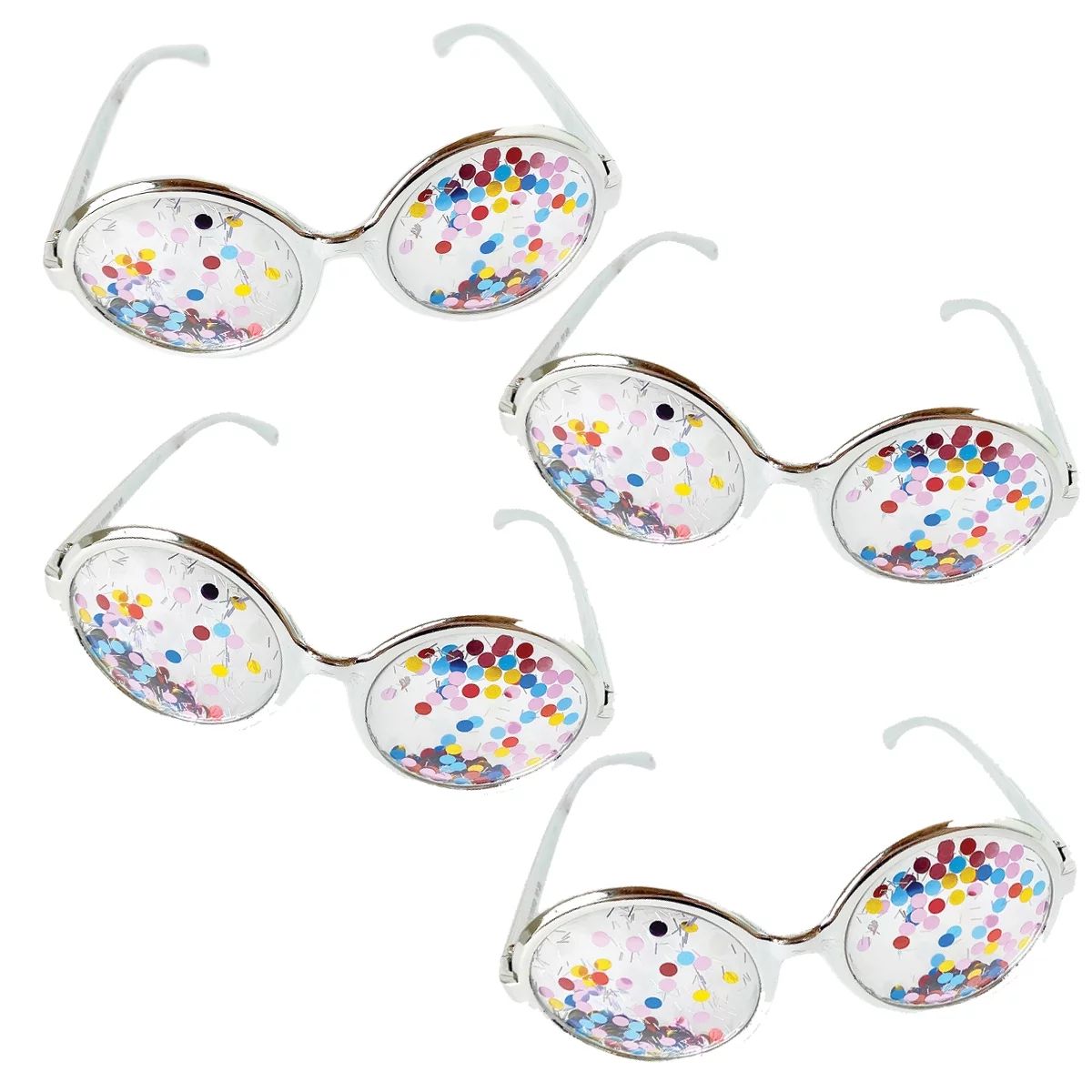 Packed Party Party Shades Glitter Glasses 4-Pack | Walmart (US)