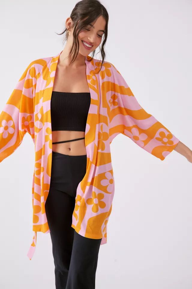 Lula Printed Robe | Urban Outfitters (US and RoW)