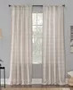 Castille Farmhouse Plaid Linen Semi-Sheer Rod Pocket Curtain Panel - Blue | Macy's