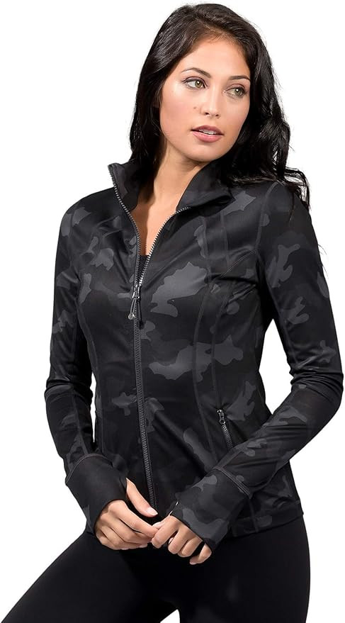 Yogalicious Womens Ultra Soft Lightweight Full Zip Yoga Jacket with Zipper Pockets | Amazon (US)