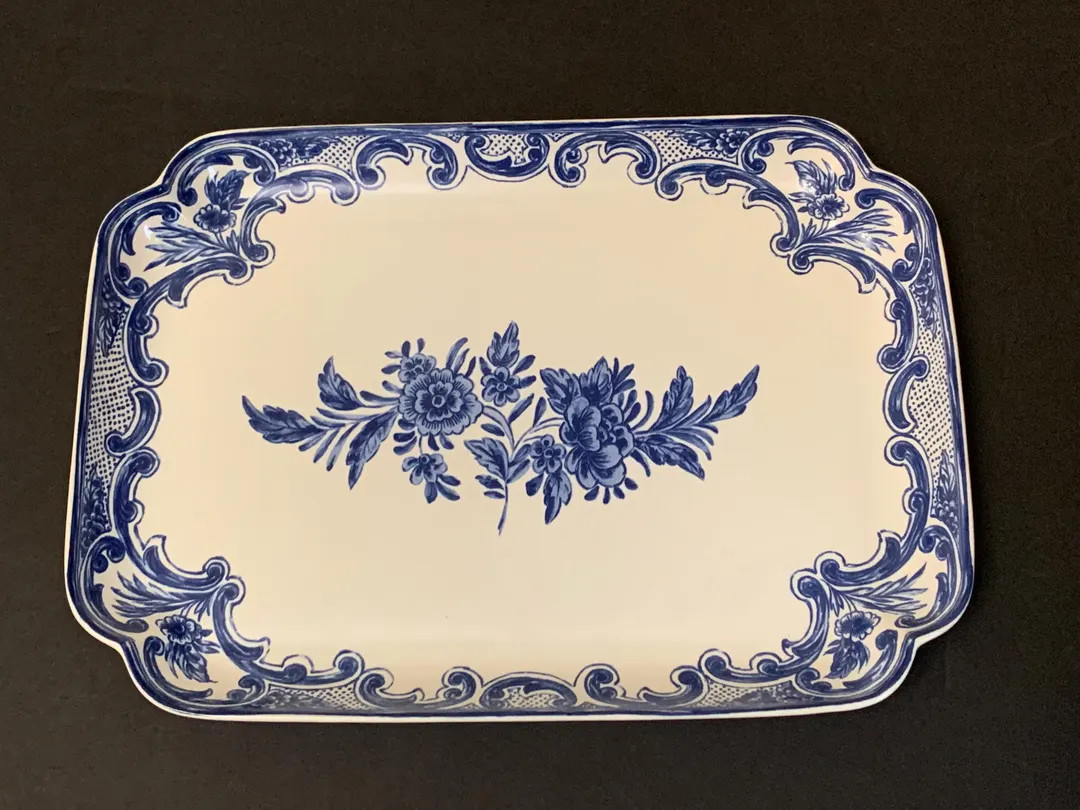 Tiffany Blue Delft, Made in Portugal, Rare Rectangular Tray, Delft Tray, Discontinued Piece, Tiff... | Etsy (Global)