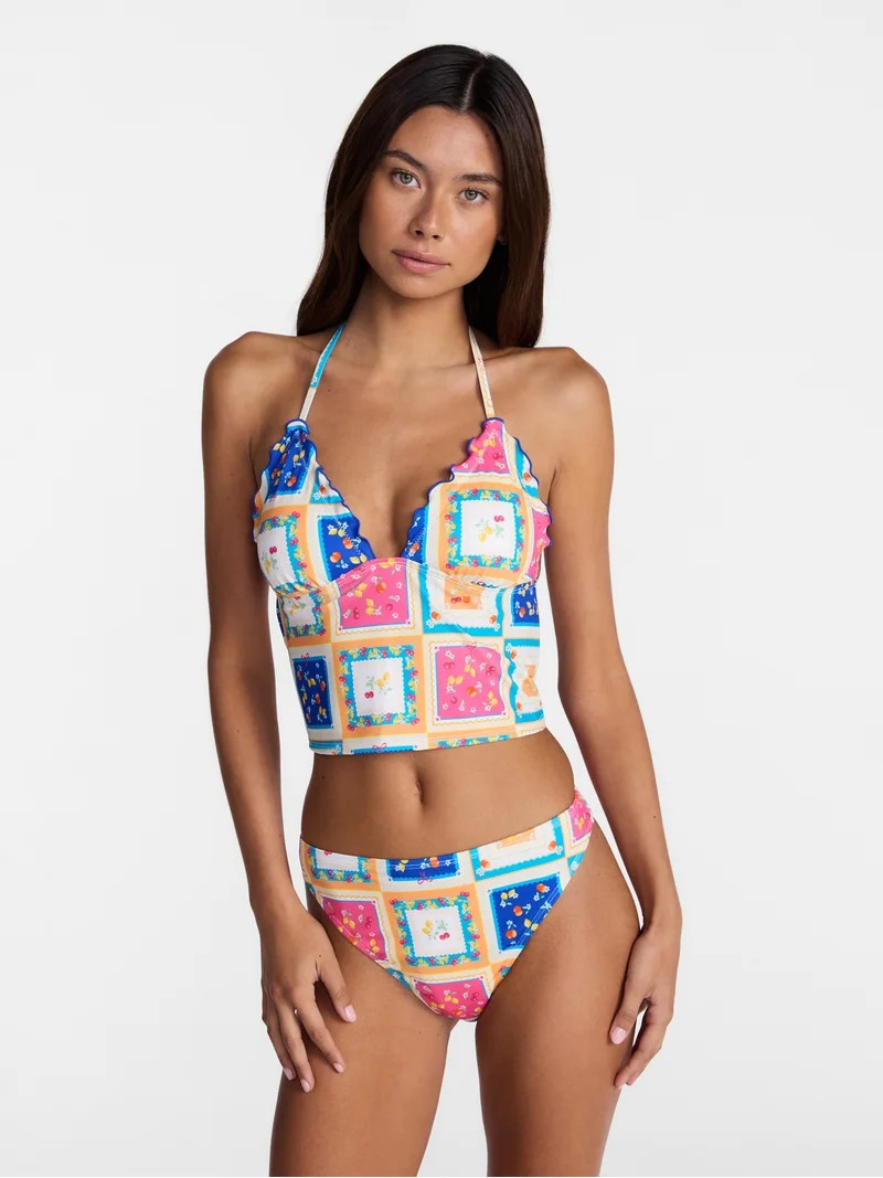 No Boundaries Halter Tankini Top, Women\u2019s XXS-XXL | Walmart (US)