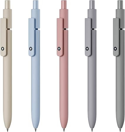 Eeoyu 5pcs Gel Pens Quick Dry Ink Pens Fine Point Retractable Roller Ball Pens Black Ink Smooth W... | Amazon (US)