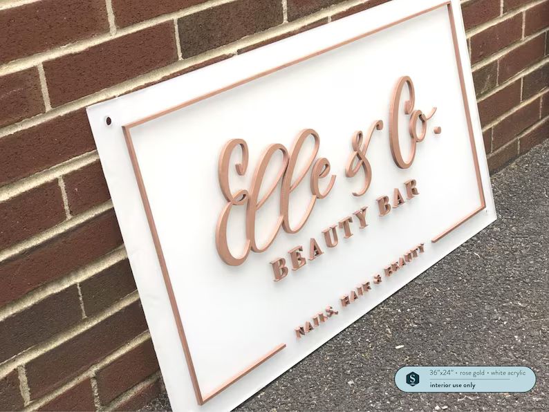 Custom Laser Cut 3D Layered Logo Sign on Clear Acrylic With - Etsy | Etsy (US)