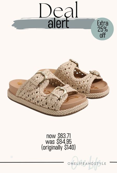 I’ve been eyeing these sandals & now they are an extra 25% off - code SUMMERFUN. Love the neutral color and the braided straps  

#LTKSeasonal #LTKShoeCrush #LTKSaleAlert