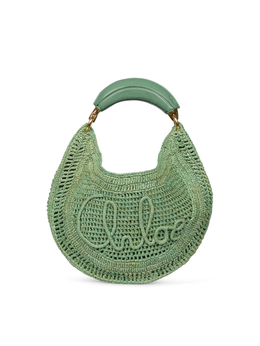 BEST SELLERChloéSummer Banana Logo-Crocheted Hobo Bag | Saks Fifth Avenue