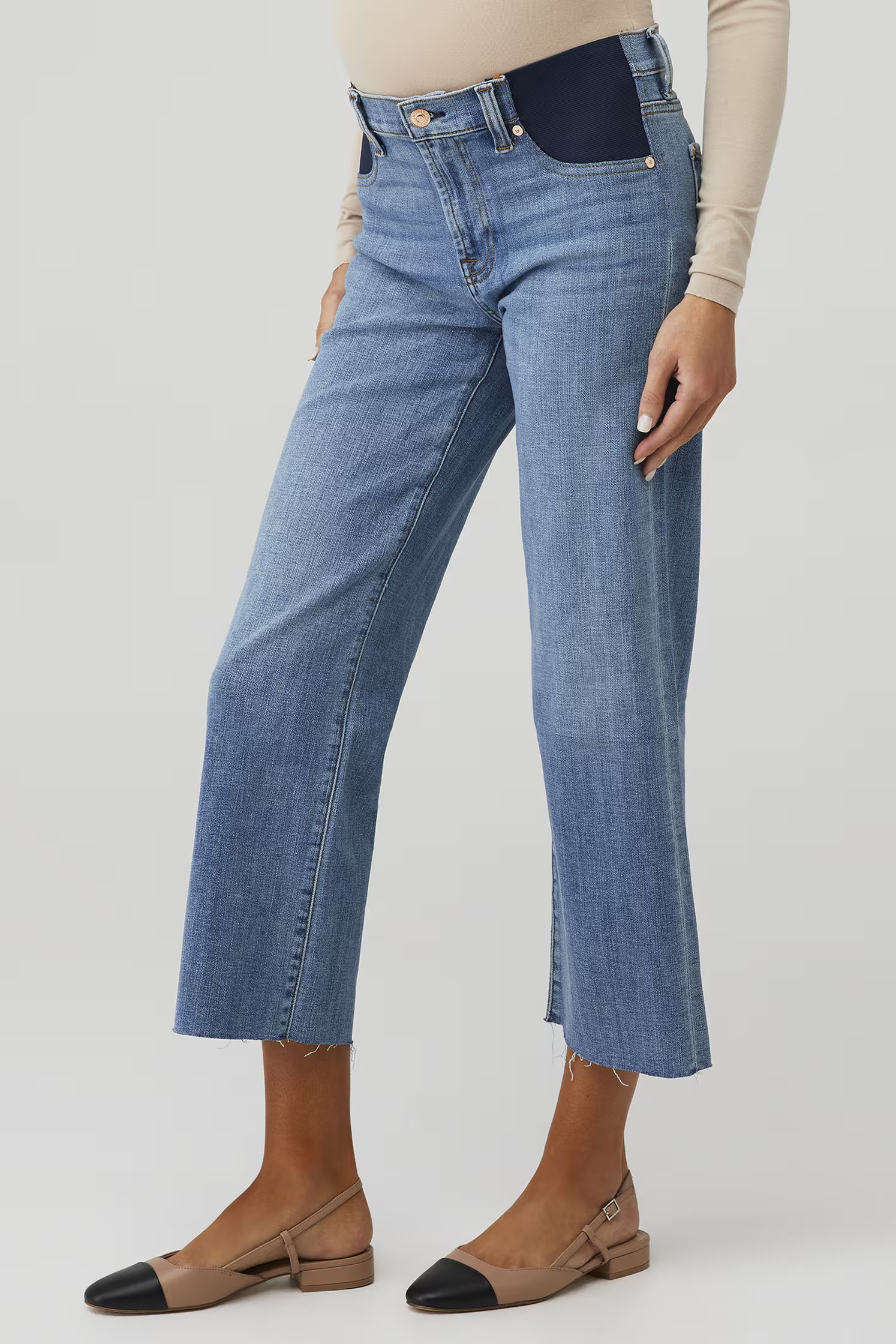 MATERNITY CROPPED ALEXA CUT HEM | FashionPass