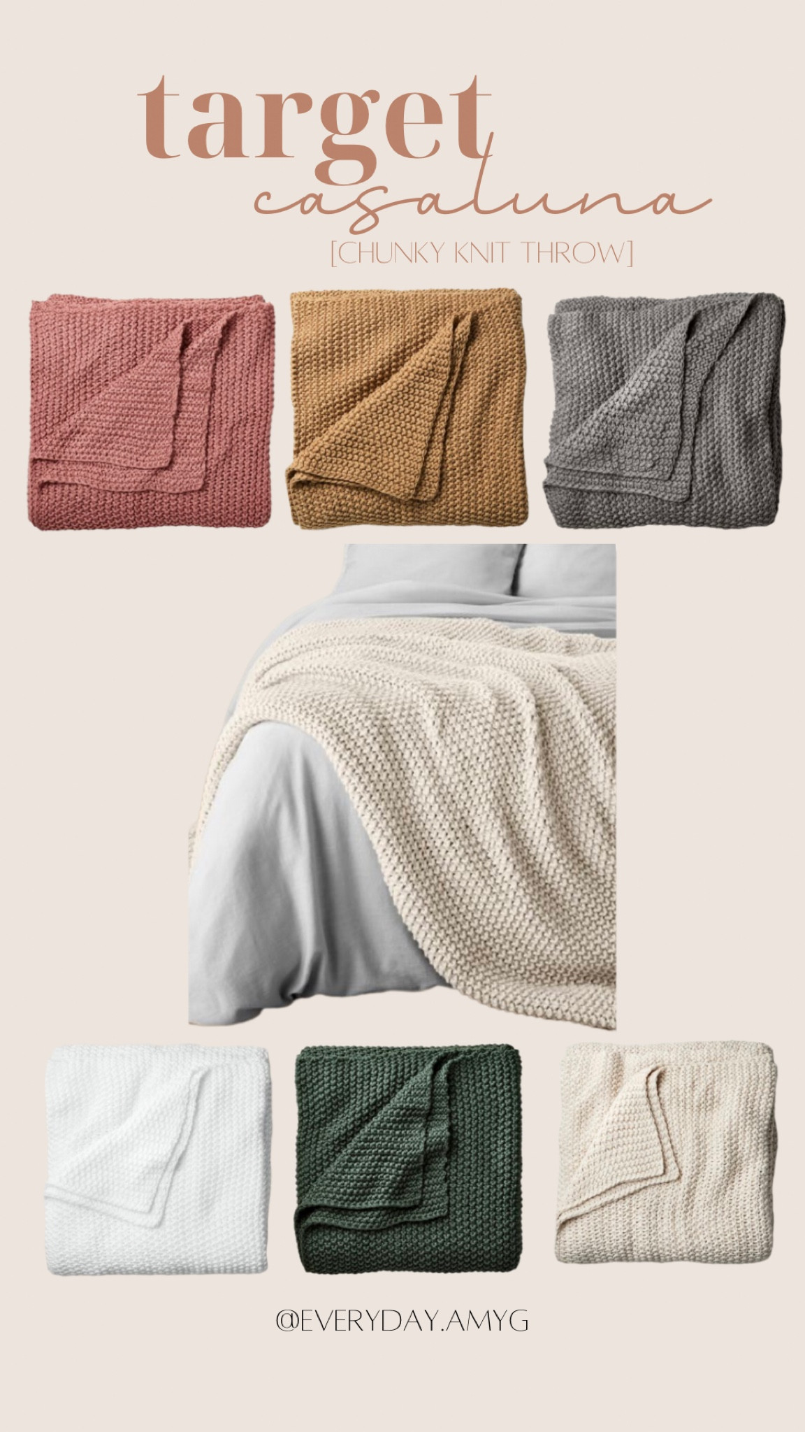 BEST chunky knit throw from  🎯 

#LTKhome #LTKsalealert #LTKxTarget