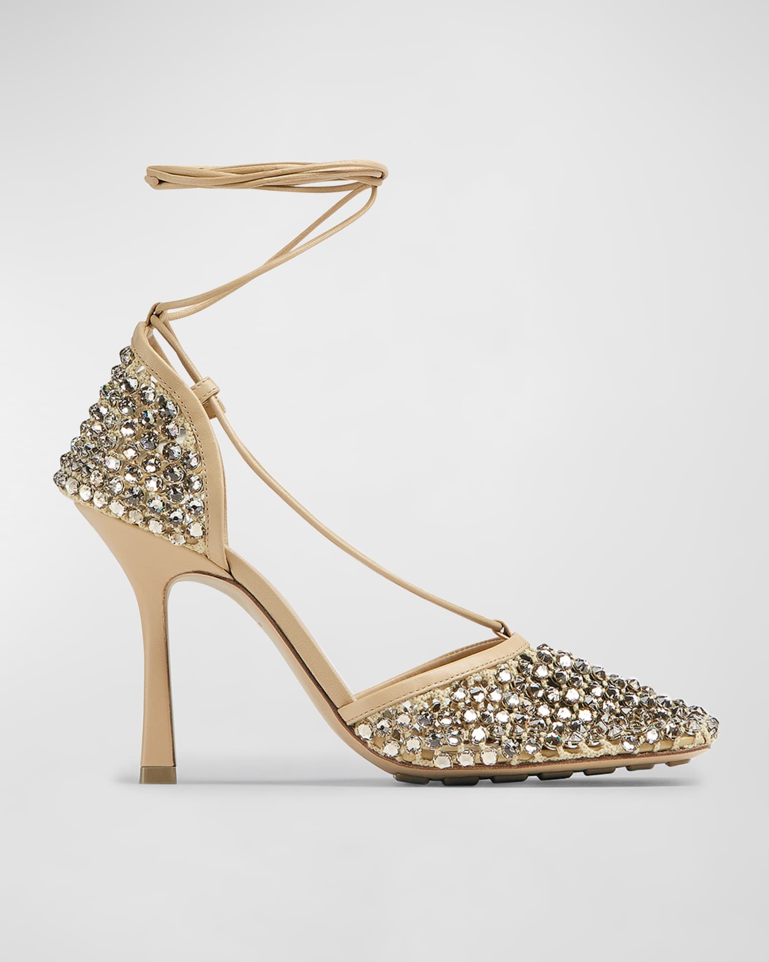 Sparkle Stretch High-Heel Sandals | Neiman Marcus