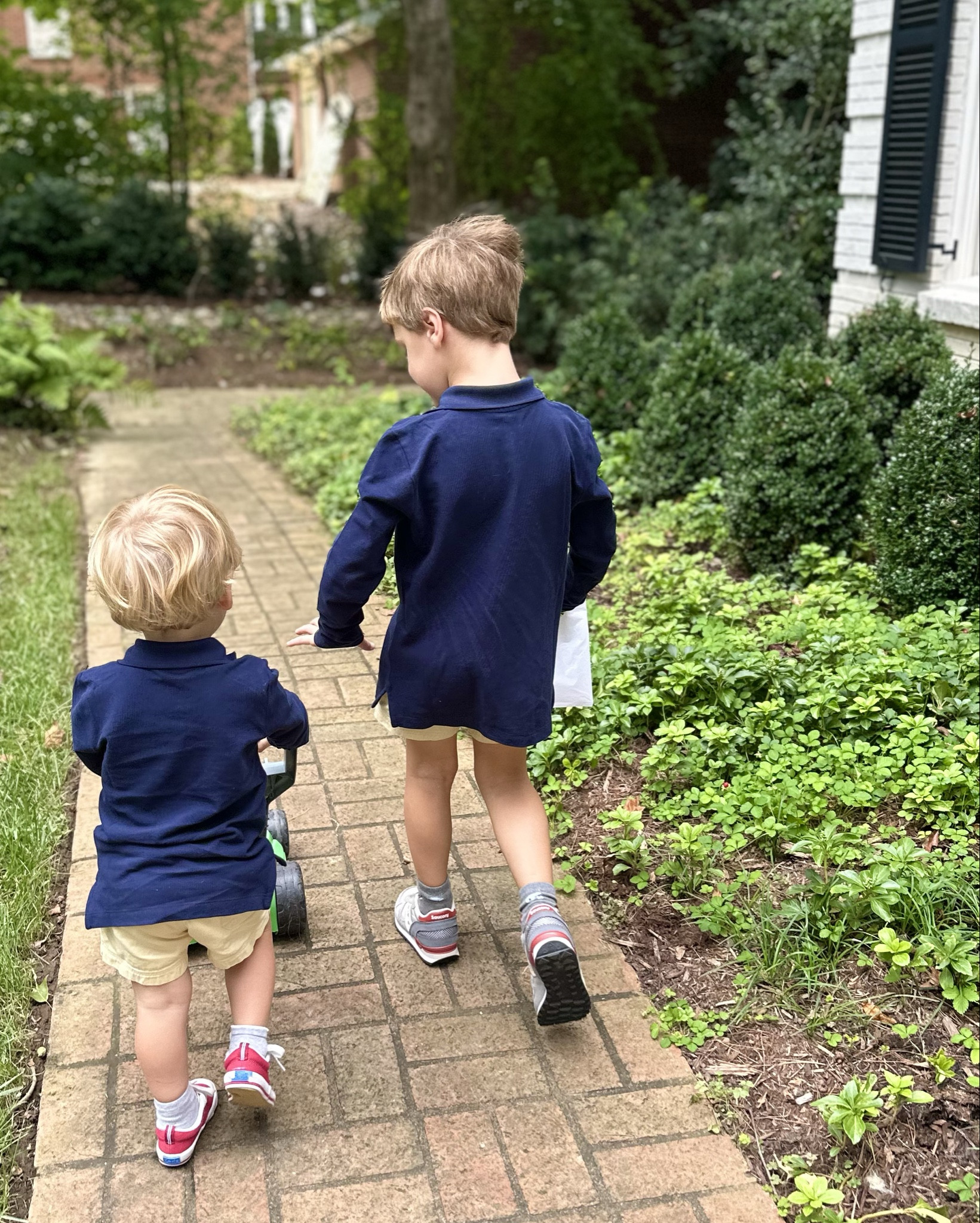 I’ve been buying my boys more and more J.Crew factory pieces. I love the basic pieces they have and find their pants for boys to fit my taller guys well. My big almost 2 year old is wearing an xx small in the shirt. Shorts are The Beaufort Bonnet company on both boys  

#LTKFallSale #LTKKids #LTKBaby