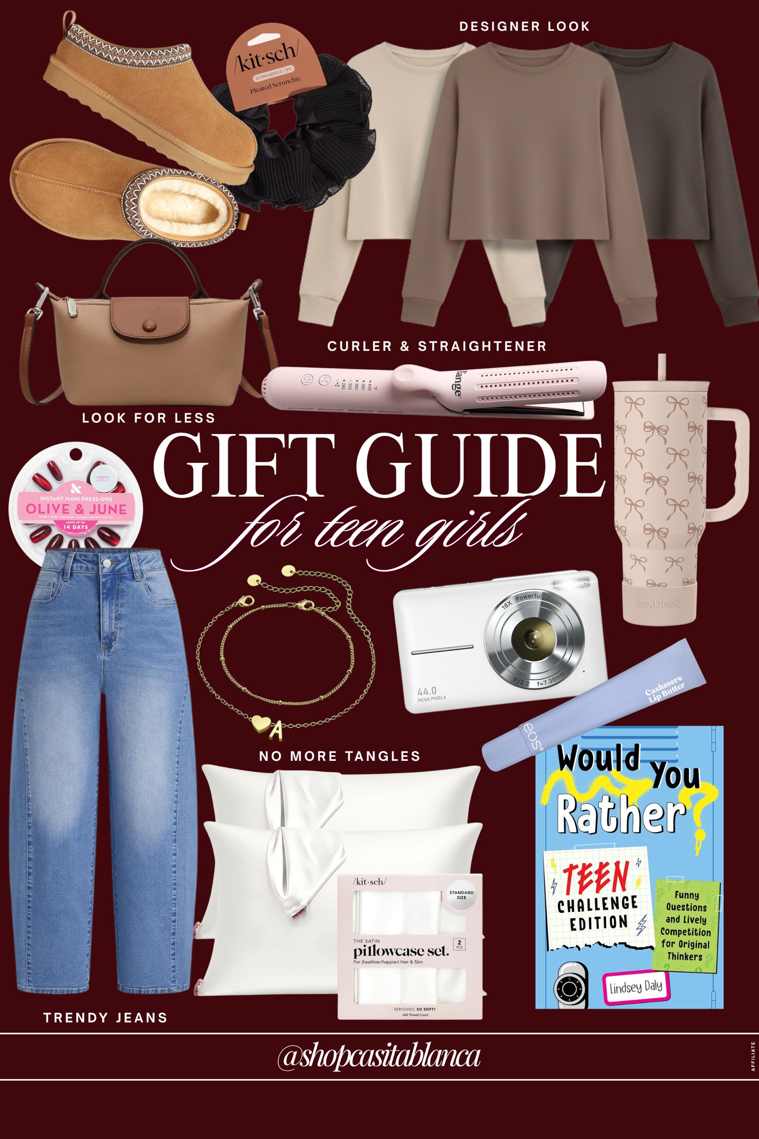 ✨ Fun finds teen girls actually love.
From cozy staples and trendy accessories to beauty favorites and little tech must-haves — this guide is full of gifts that feel cool without trying too hard. Perfect picks for teens with their own style. 🤍

#AmazonFashion #AmazonStyle #AmazonOutfits #LTKStyle #LTKFashion #HolidayStyle #WinterOutfits #FallFashion #AmazonFinds #LTKHoliday 

 #LTKGiftGuide #LTKHoliday #LTKSeasonal