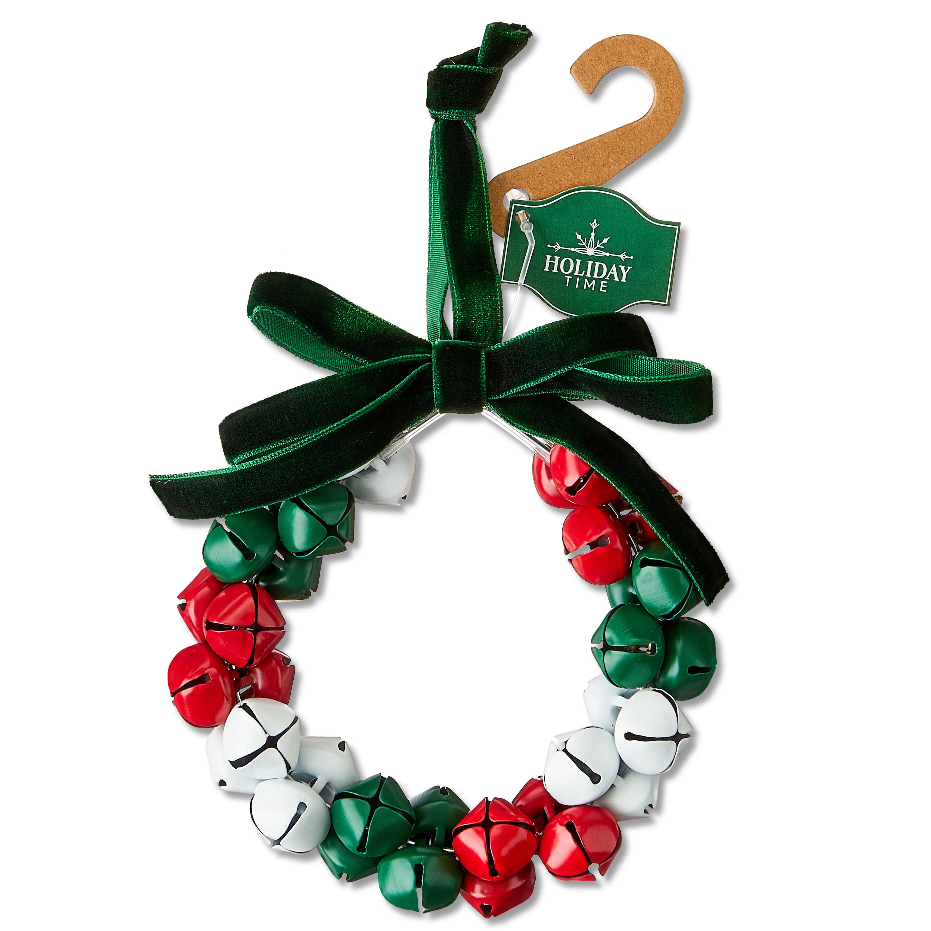 Multicolor Jingle Bell Wreath Ornament, Joyel Theme, 4.7", by Holiday Time | Walmart (US)