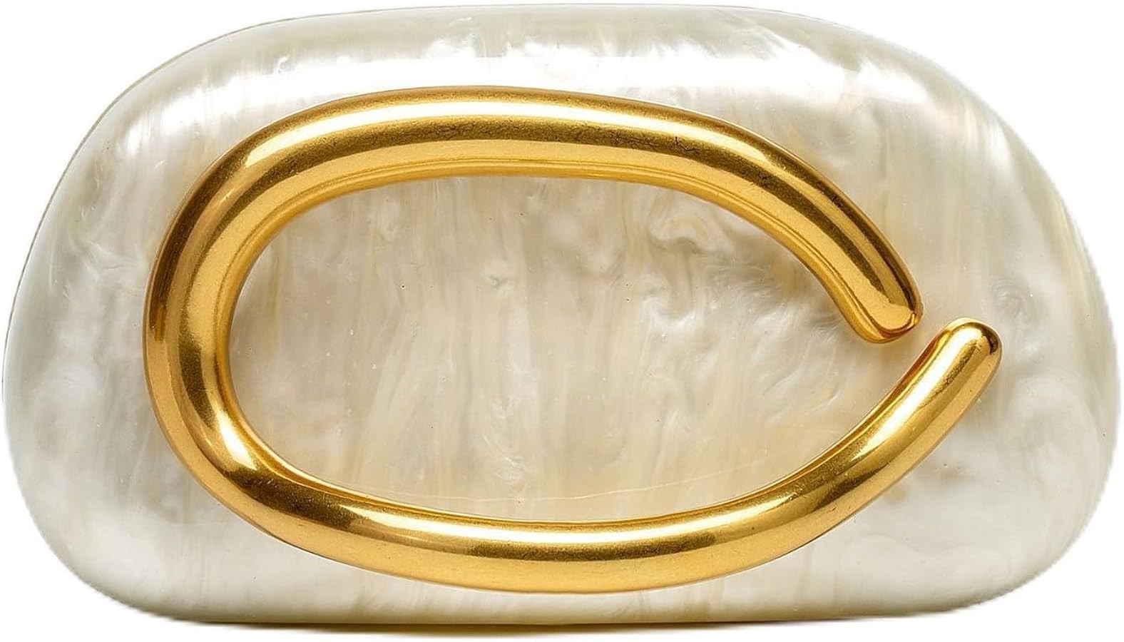 Gold Clutch Purses for Women Formal,Marble Acrylic Women's Evening Handbags Purse,Trendy Metal Ha... | Amazon (US)