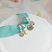 Silver Hoop Earrings, Handmade Jewelry Gift, Mixed Metal Huggie Hoops, Unique Gifts For Mom, Small Two Tone Earrings Remy & Me | Etsy (US)