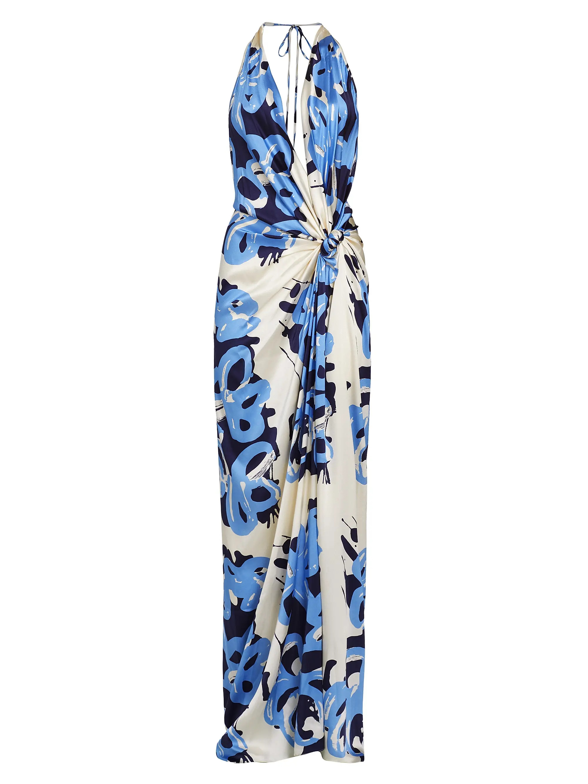 Silvia TcherassiJazmin Abstract Silk-Blend Sleeveless Maxi Dress | Saks Fifth Avenue