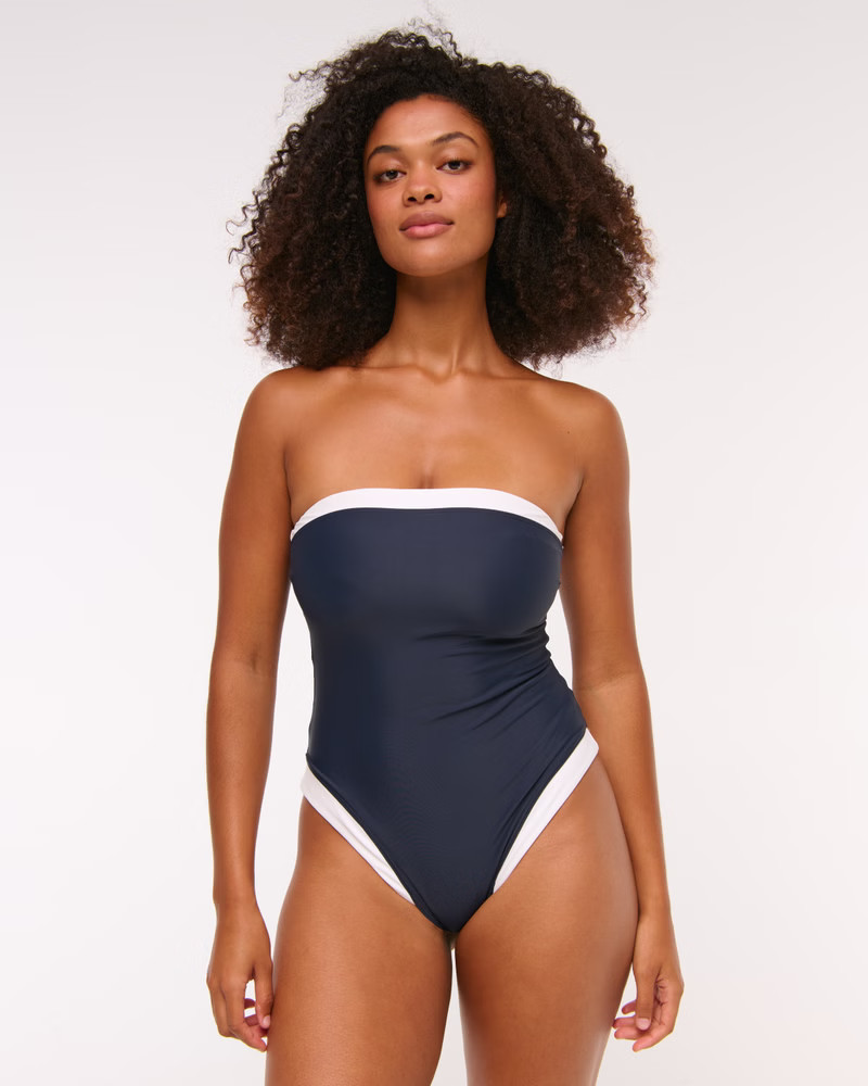 Curve Love A&F Marina One-Piece Swimsuit | Abercrombie & Fitch (US)