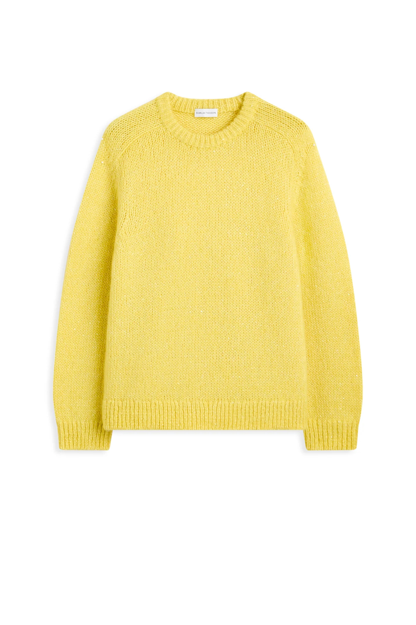 SEQUIN KNIT SWEATER - YELLOW - Scanlan Theodore | Scanlan Theodore AU