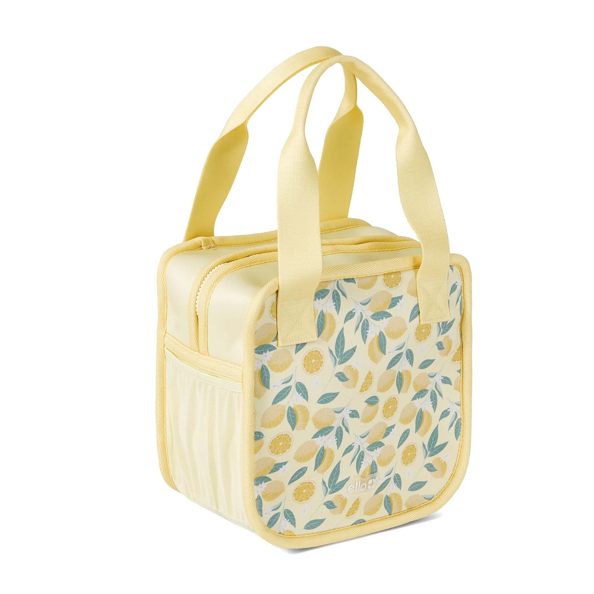 Ello Insulated Neoprene Lunch Tote with Zipper, Lemons, Yellow, A Practical Choice for School Lun... | Walmart (US)