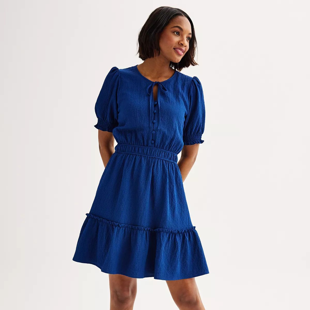 Women's Draper James Puff Sleeve Fit & Flare Mini Dress | Kohl's