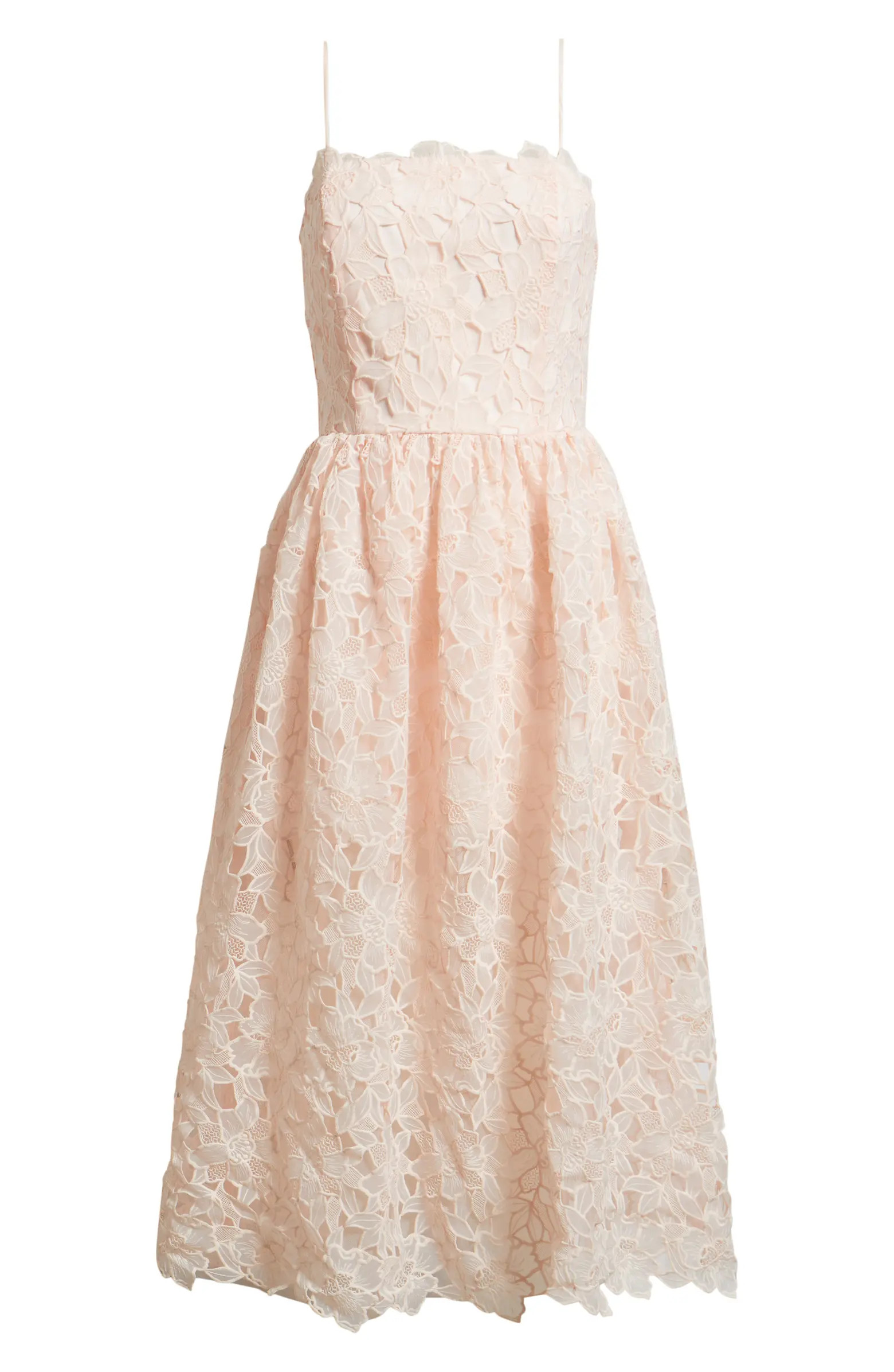 Lucy Paris Holly Floral Lace Midi Dress | Nordstrom | Nordstrom