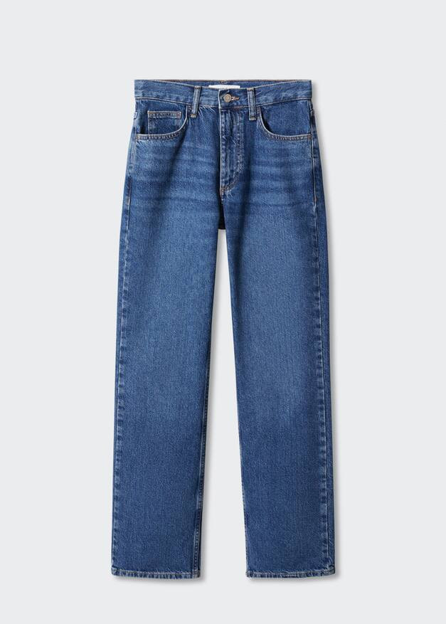 Mid-rise straight jeans -  Women | Mango USA | MANGO (US)