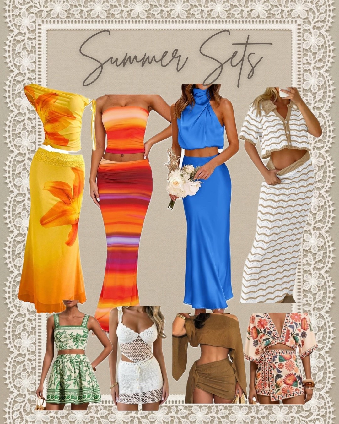 Sunny days call for easy outfits, and nothing beats a matching set! ☀️ From vibrant sunset hues to effortless crochet and chic neutrals, these summer sets take all the guesswork out of getting dressed. Perfect for vacation, brunch, or a beach day. 🌊✨

#LTKgrwm #LTKootd #LTKdayinmylife