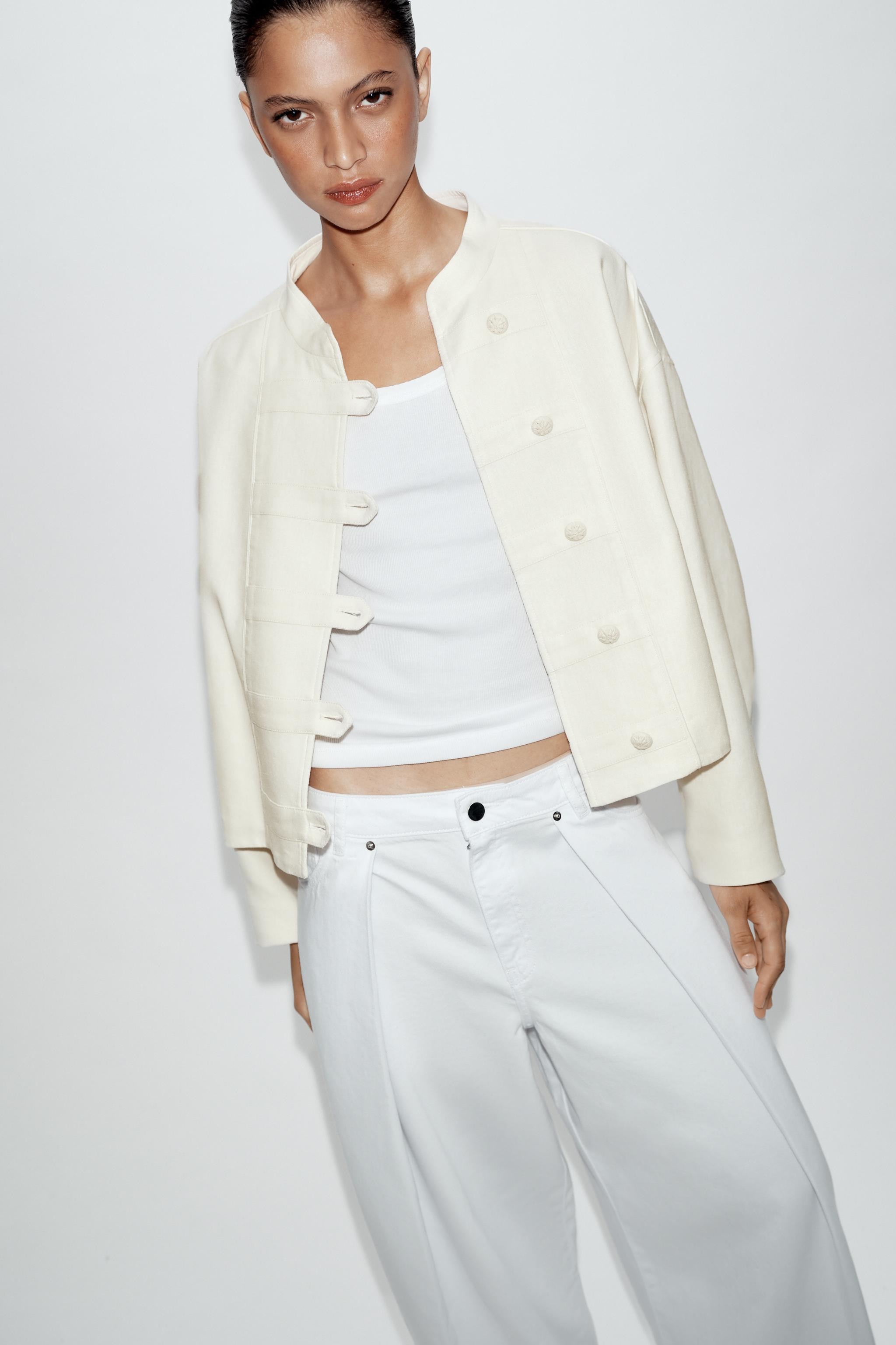 LINEN TOGGLE JACKET | Zara US