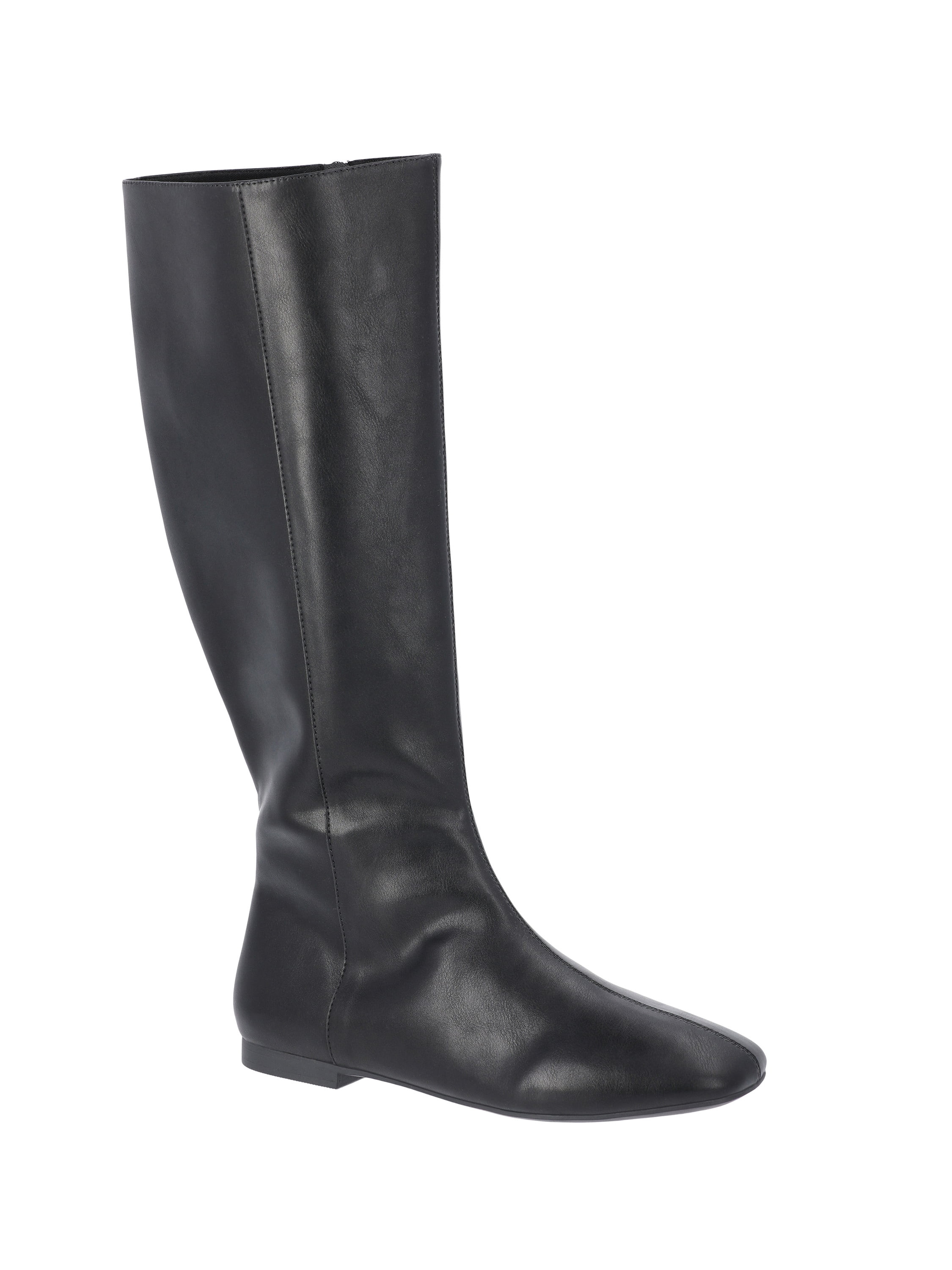Time and Tru Women's Faux Leather Knee High Boots | Walmart (US)