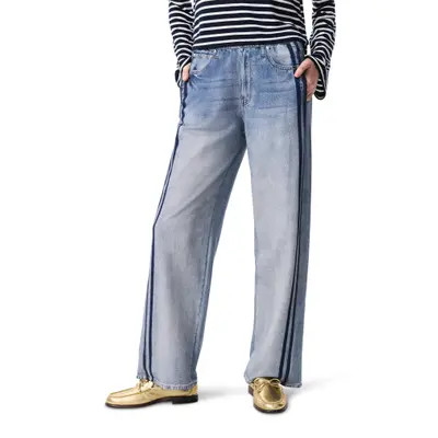 rag & bone Miramar Stripe Track Jeans in Coney at Nordstrom, Size Medium | Nordstrom