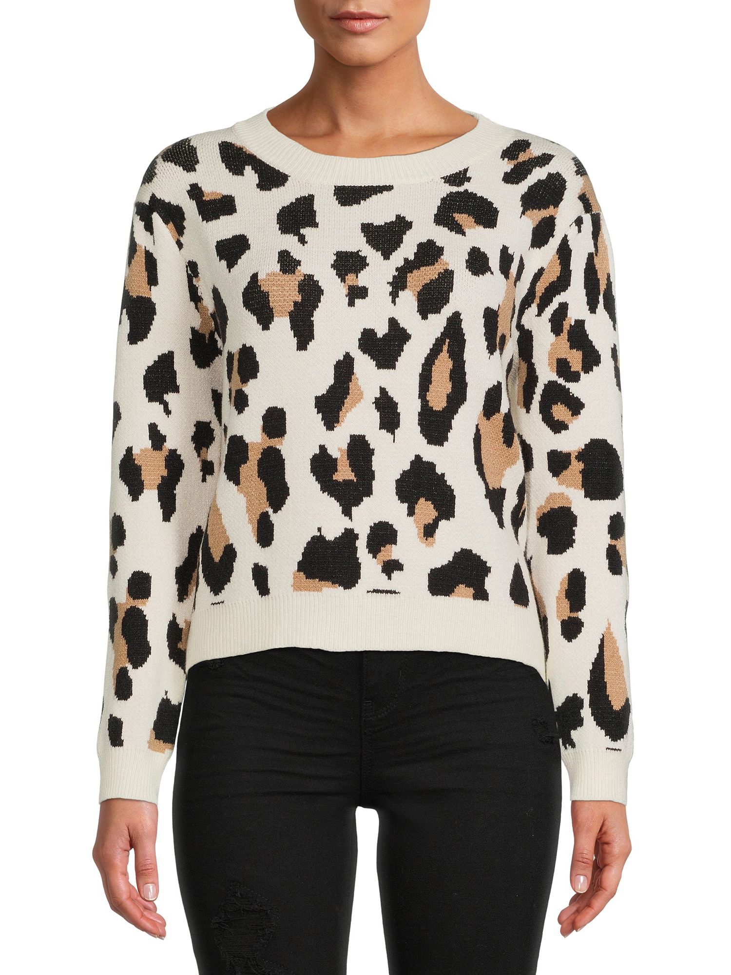 Dreamers by Debut Women’s Soft Leopard Pullover | Walmart (US)