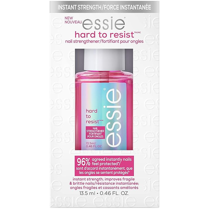 essie Nail Care, 8-Free Vegan, Hard to Resist Nail Strengthener, Glow & Shine, Natural Pink Tint,... | Amazon (US)