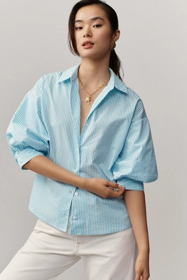 English Factory Striped Buttondown Shirt | Anthropologie (US)