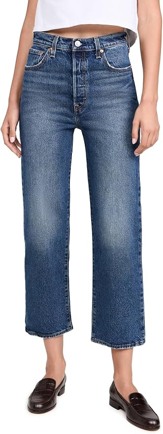 Levi's Womens Premium Ribcage Straight Ankle Jeans | Amazon (US)