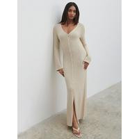 Pretty Lavish Hazel Knit Maxi Dress- Cream | Very (UK)