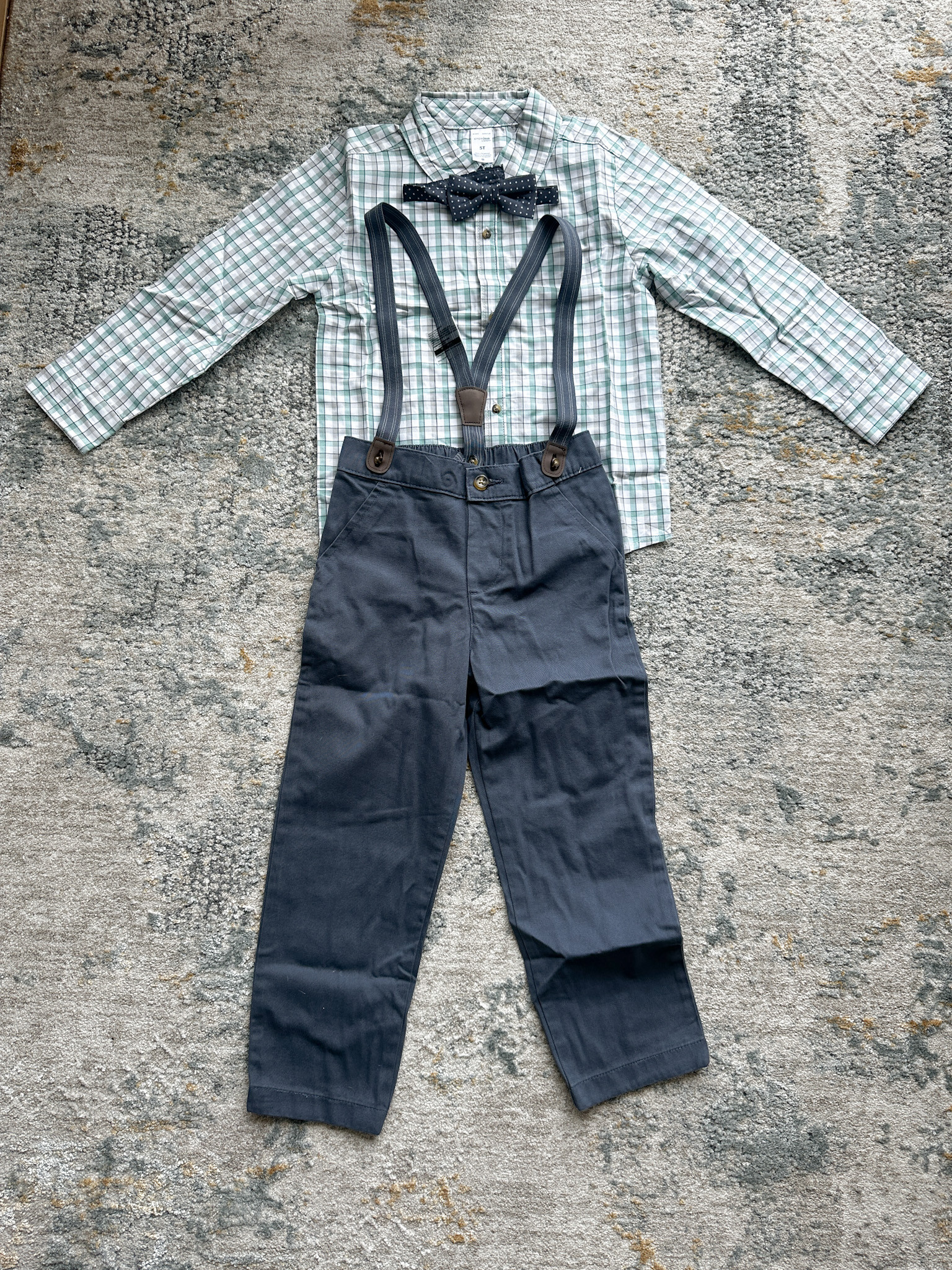 Dress him up in the cutest, classic style 🤵✨ with this boys' bow-tie and suspender pants set! Designed with a polished look and comfy fit, it’s perfect for weddings, birthdays, holidays, or any special occasion 💖👔. Complete with matching suspenders and a bow tie, it makes getting dressed up easy while keeping him adorable and comfortable 👀✨. Trust me, this is the kind of outfit everyone will compliment 💕

#boysfashion #kidsstyle #formalwear #bowtie #suspenders #specialoccasion #partyoutfit #kidsfashion #styleinspo #littlegentleman #ootd #cuteoutfits #fashionkids #stylishkids #kidsootd #ltkkids #ltkfinds #outfitideas #wardrobegoals #fashionmusthave #pictureperfect #dressup #birthdayoutfit #weddingstyle 

 