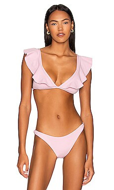 eberjey Pique Graziela Bikini Top in Lilac from Revolve.com | Revolve Clothing (Global)